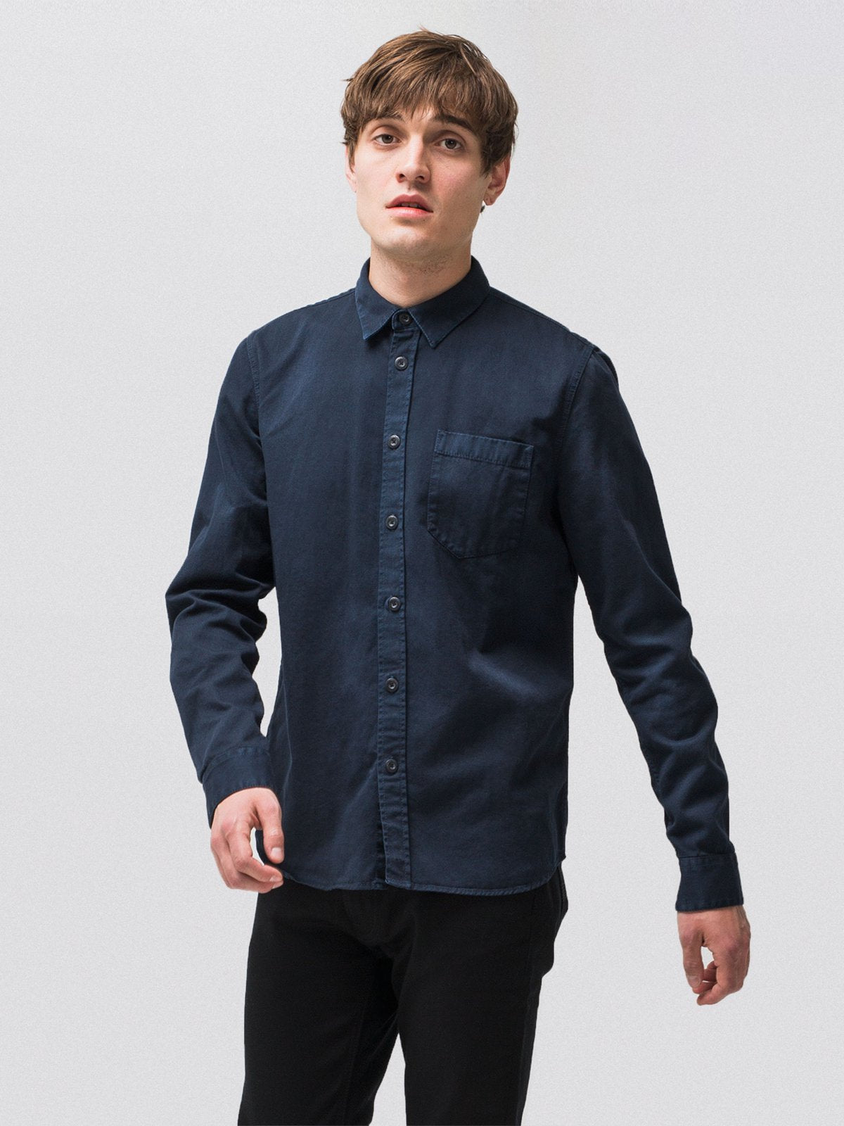 Chemise marine en coton bio - Henry