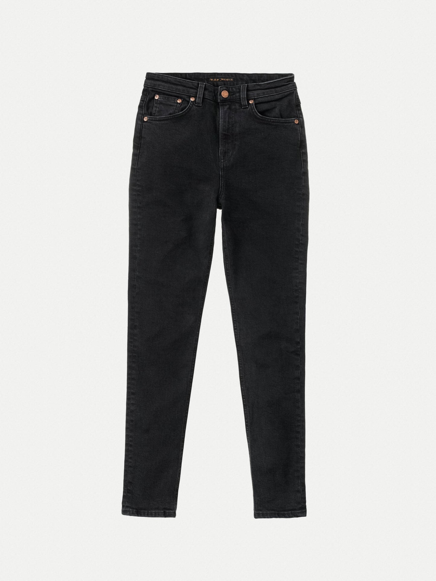 Jean skinny taille haute en coton bio | noir "hightop tilde black coal"