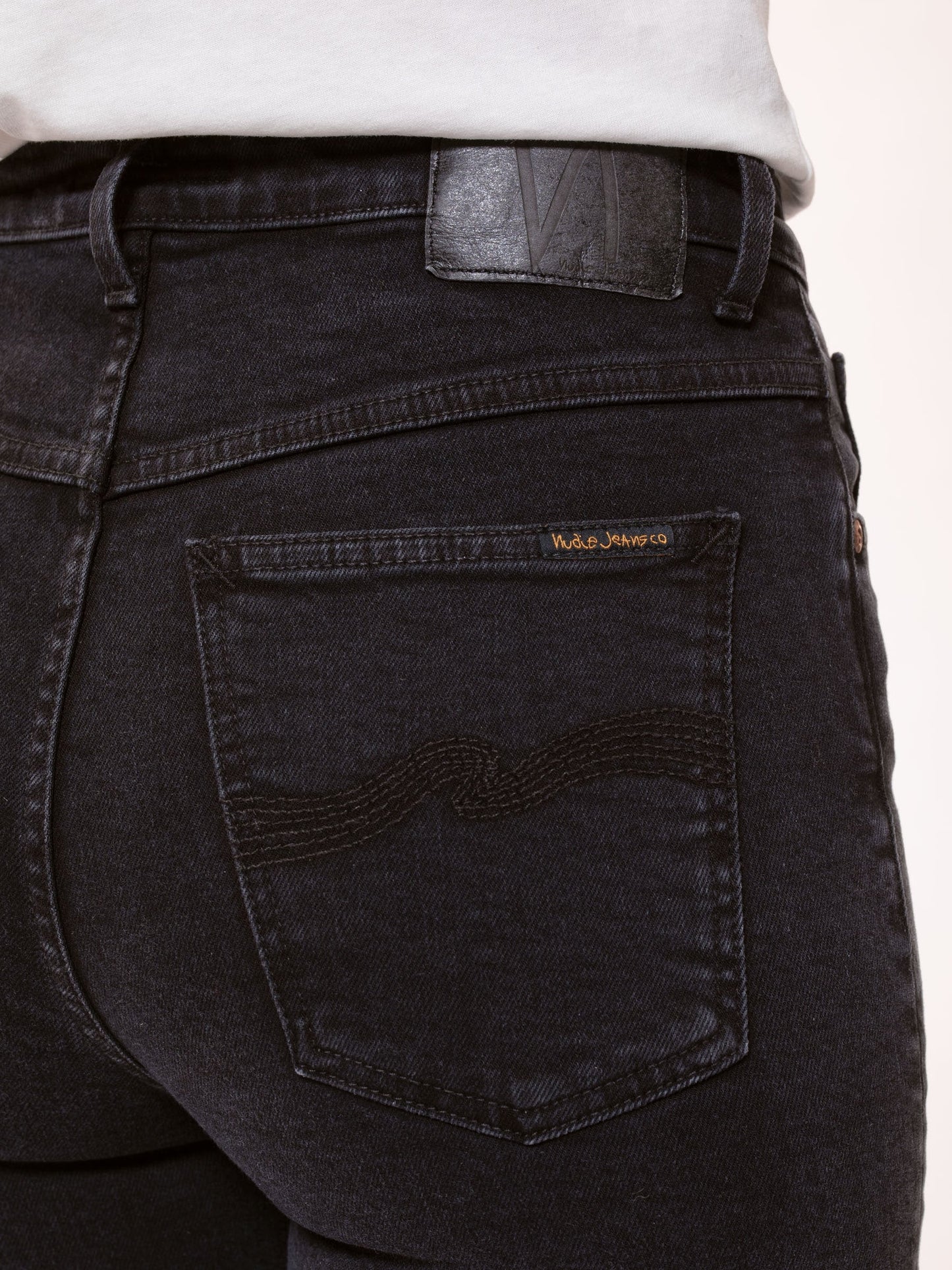 Jean skinny taille haute en coton bio | noir "hightop tilde black coal"