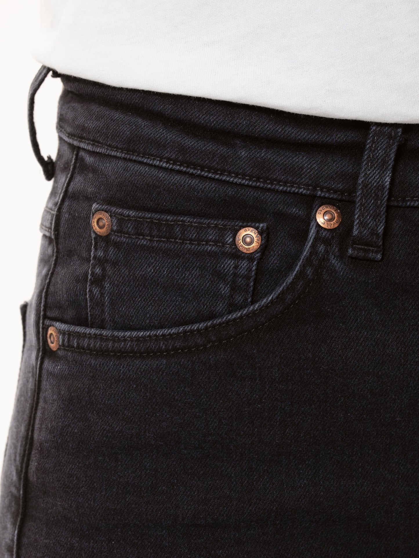 Jean skinny taille haute en coton bio | noir "hightop tilde black coal"