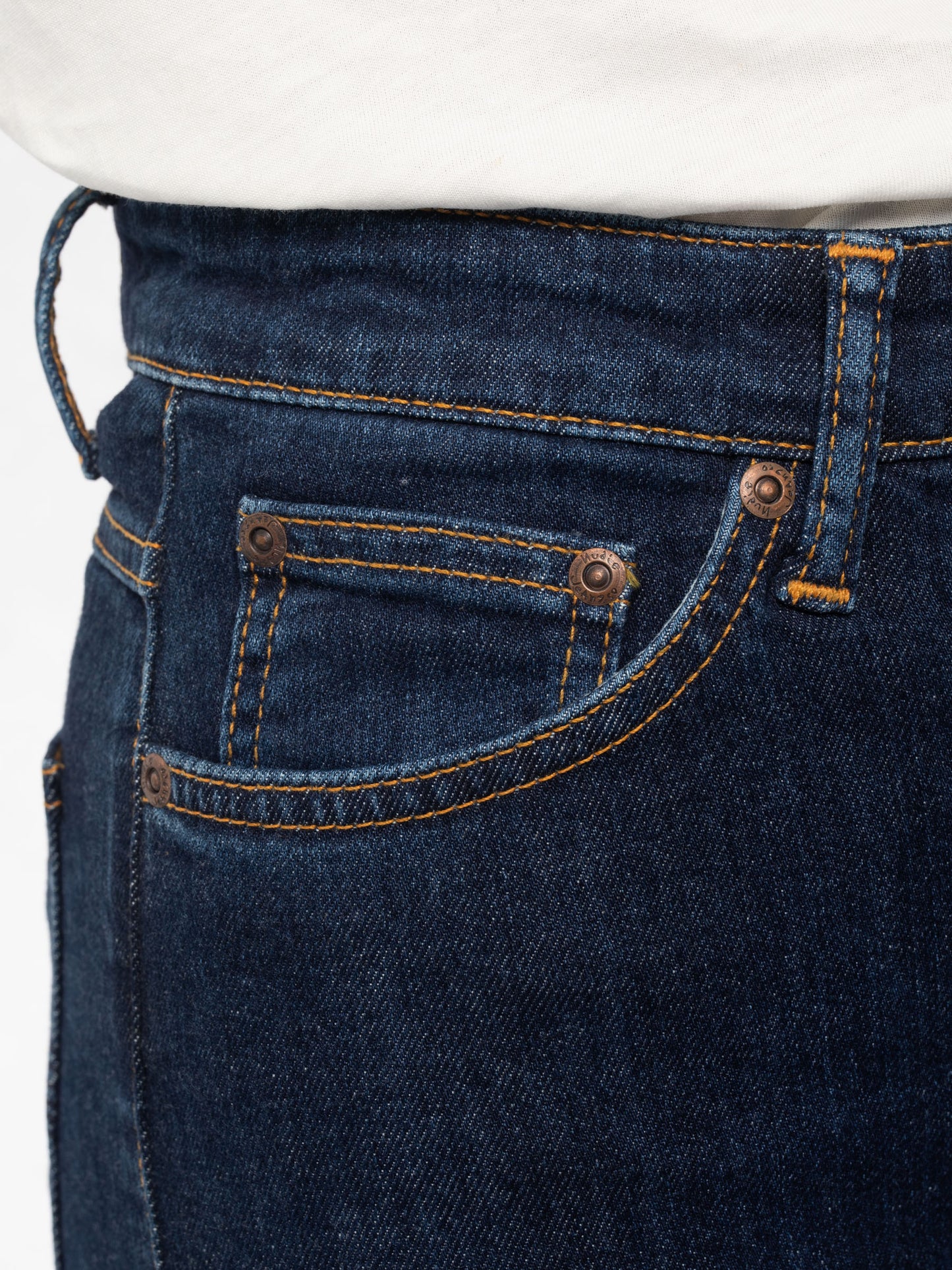 Jean skinny taille haute en coton bio | bleu foncé "Hightop Tilde Blue Fantasy"