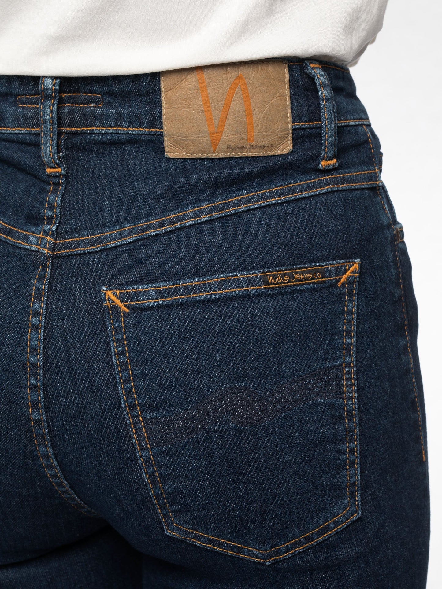Jean skinny taille haute en coton bio | bleu foncé "Hightop Tilde Blue Fantasy"