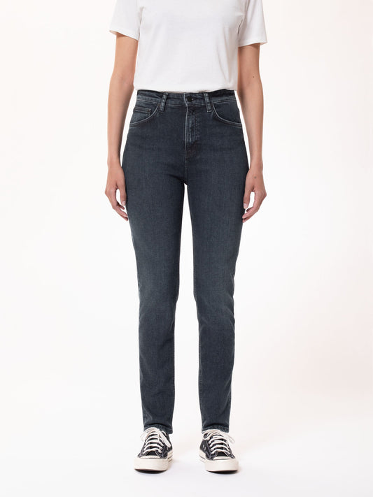 Jean skinny bleu foncé en coton bio - hightop tilde blue quartz