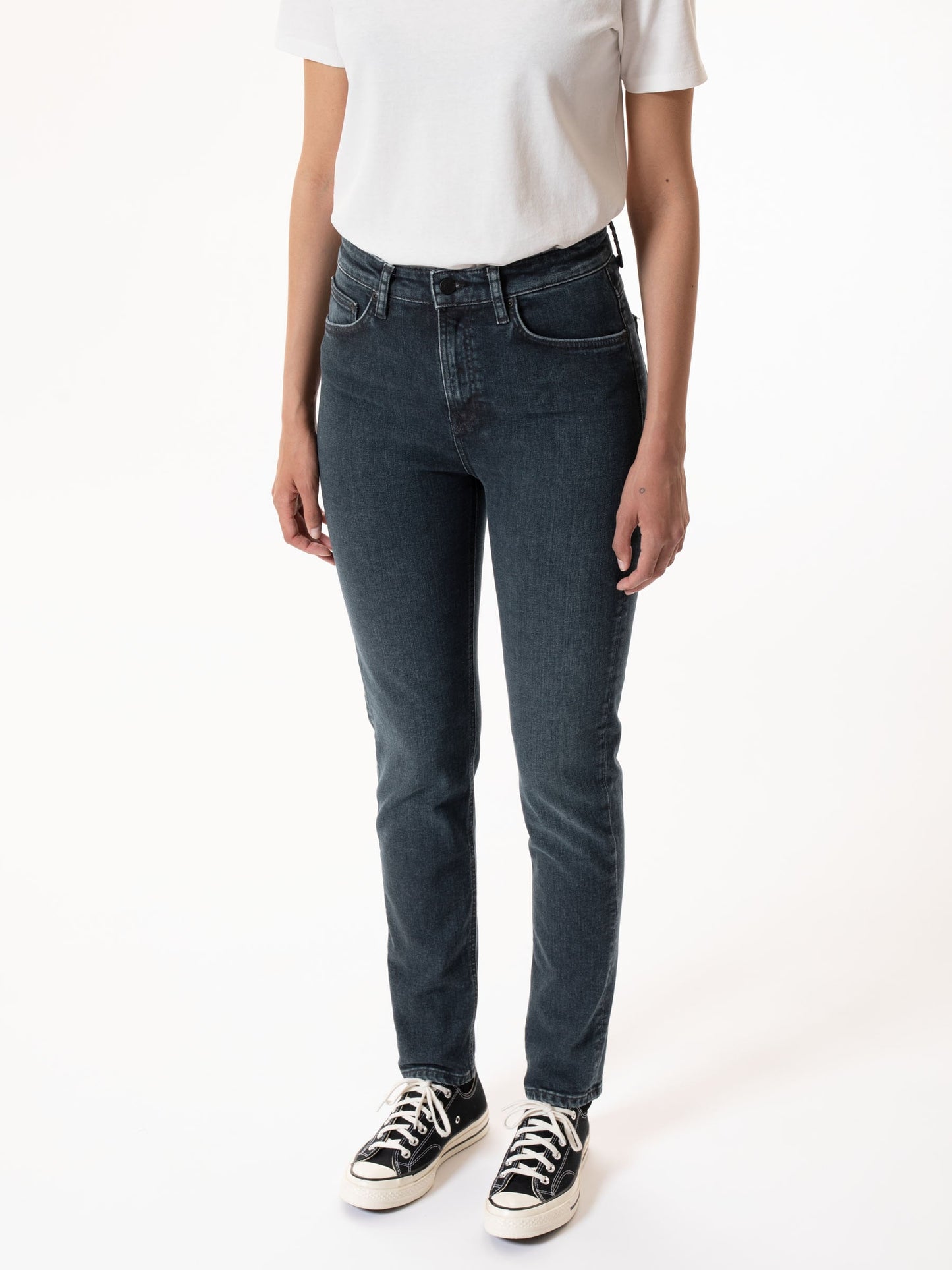 Jean skinny bleu foncé en coton bio - hightop tilde blue quartz