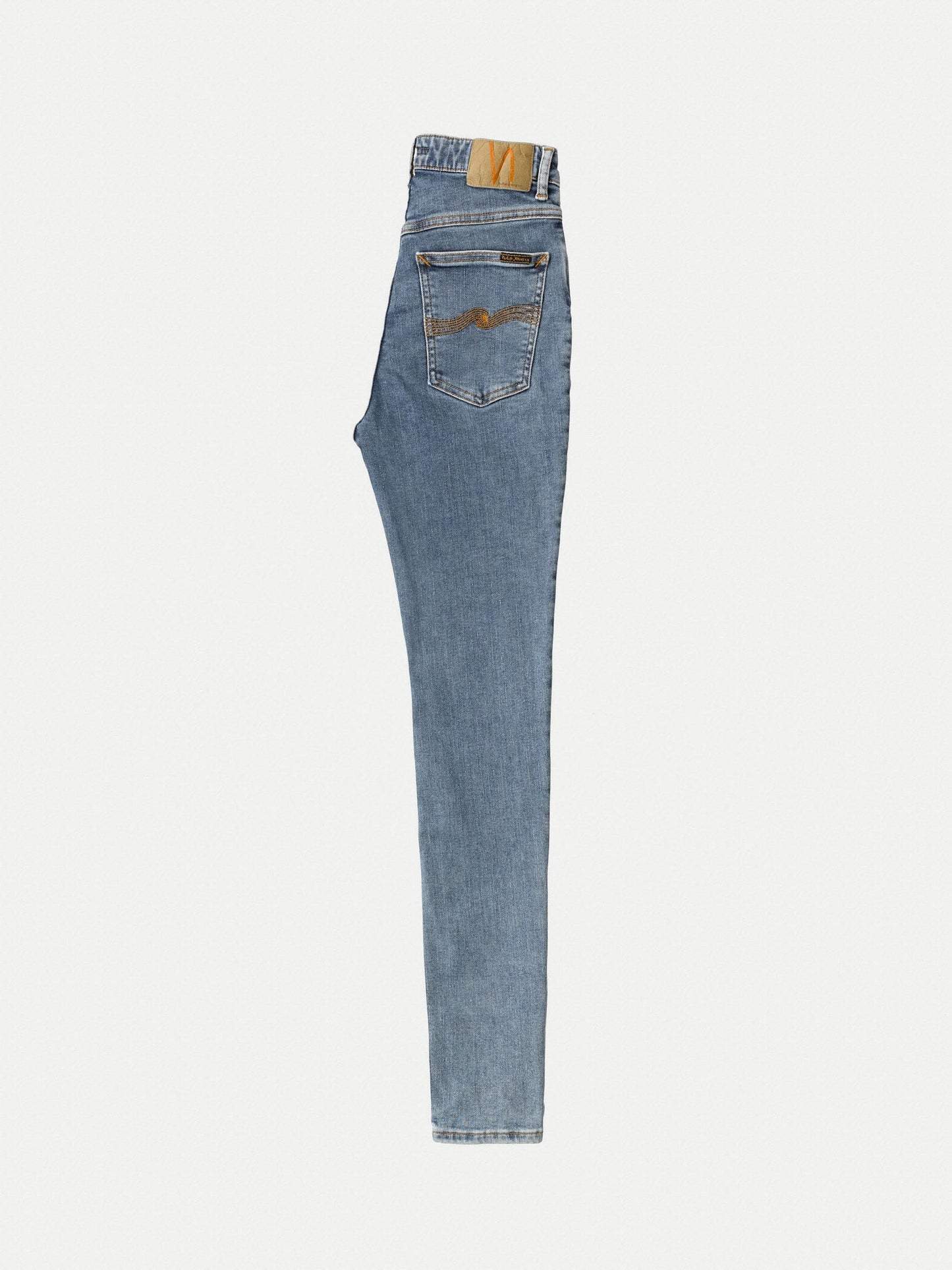 Jean skinny taille haute bleu en coton bio - hightop tilde light stonewash
