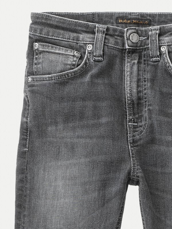 Jean skinny taille haute gris délavé en coton bio - Hightop Tilde grey wash