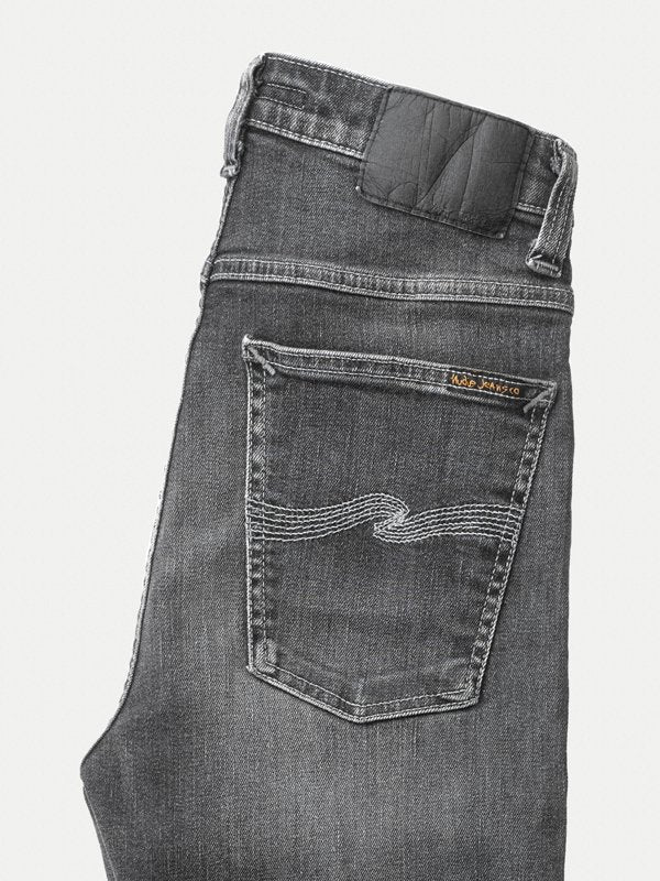 Jean skinny taille haute gris délavé en coton bio - Hightop Tilde grey wash