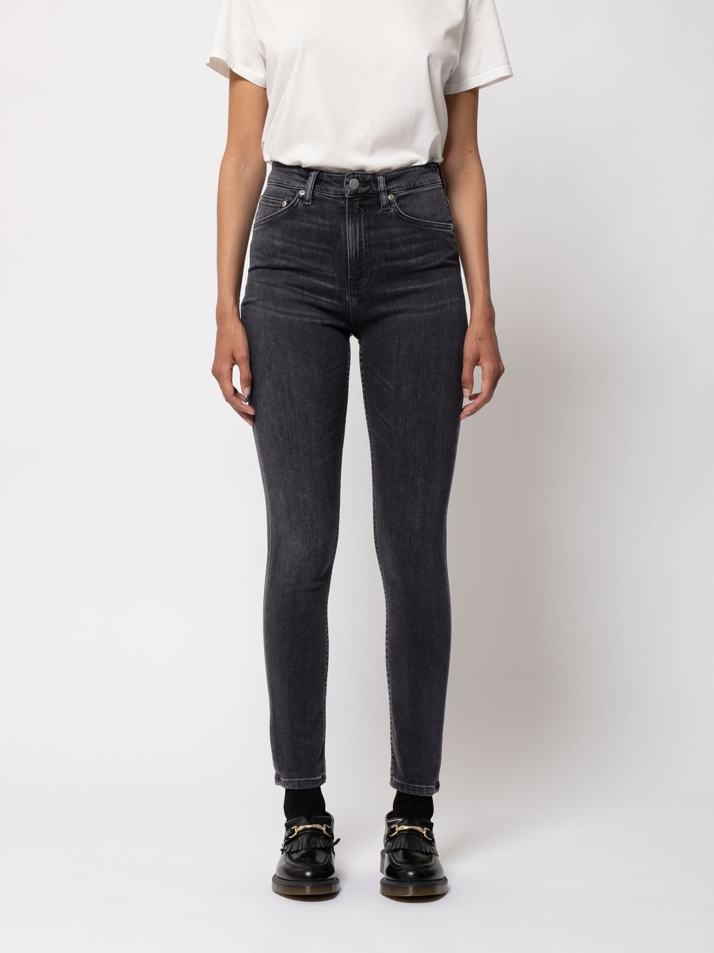Jean skinny taille haute noir - hightop tilde night spirit
