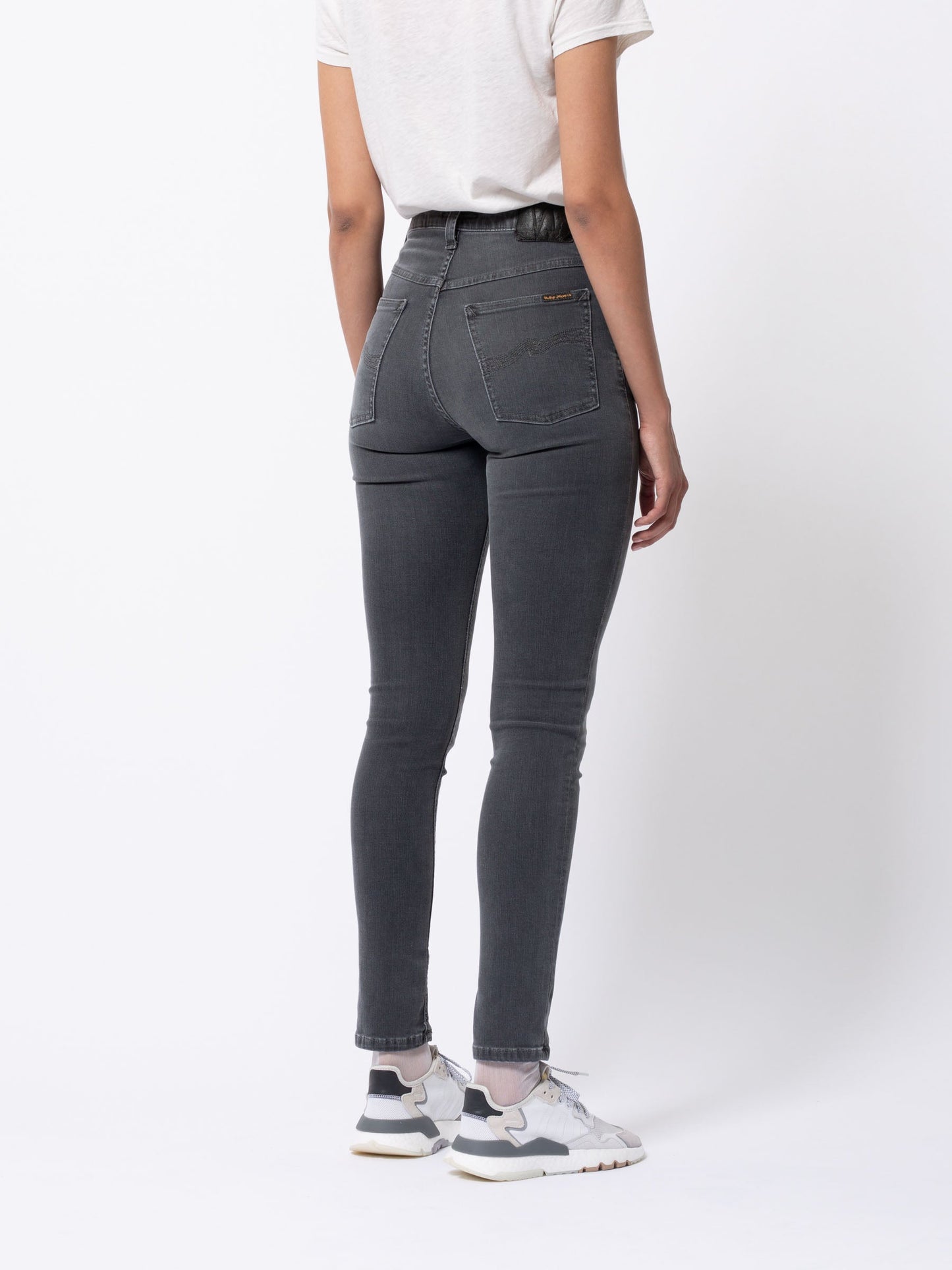 Jean skinny taille haute gris - Hightop Tilde Concrete Grey