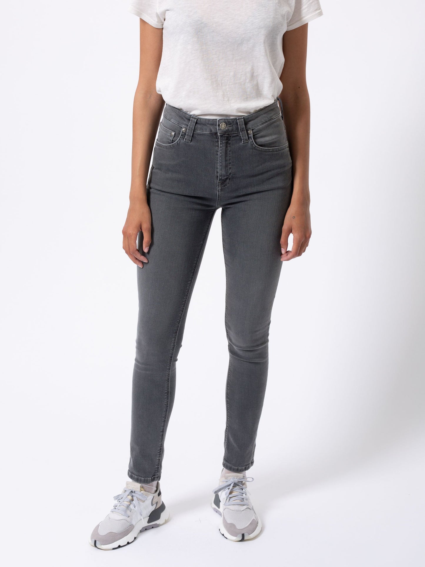 Jean skinny taille haute gris - Hightop Tilde Concrete Grey