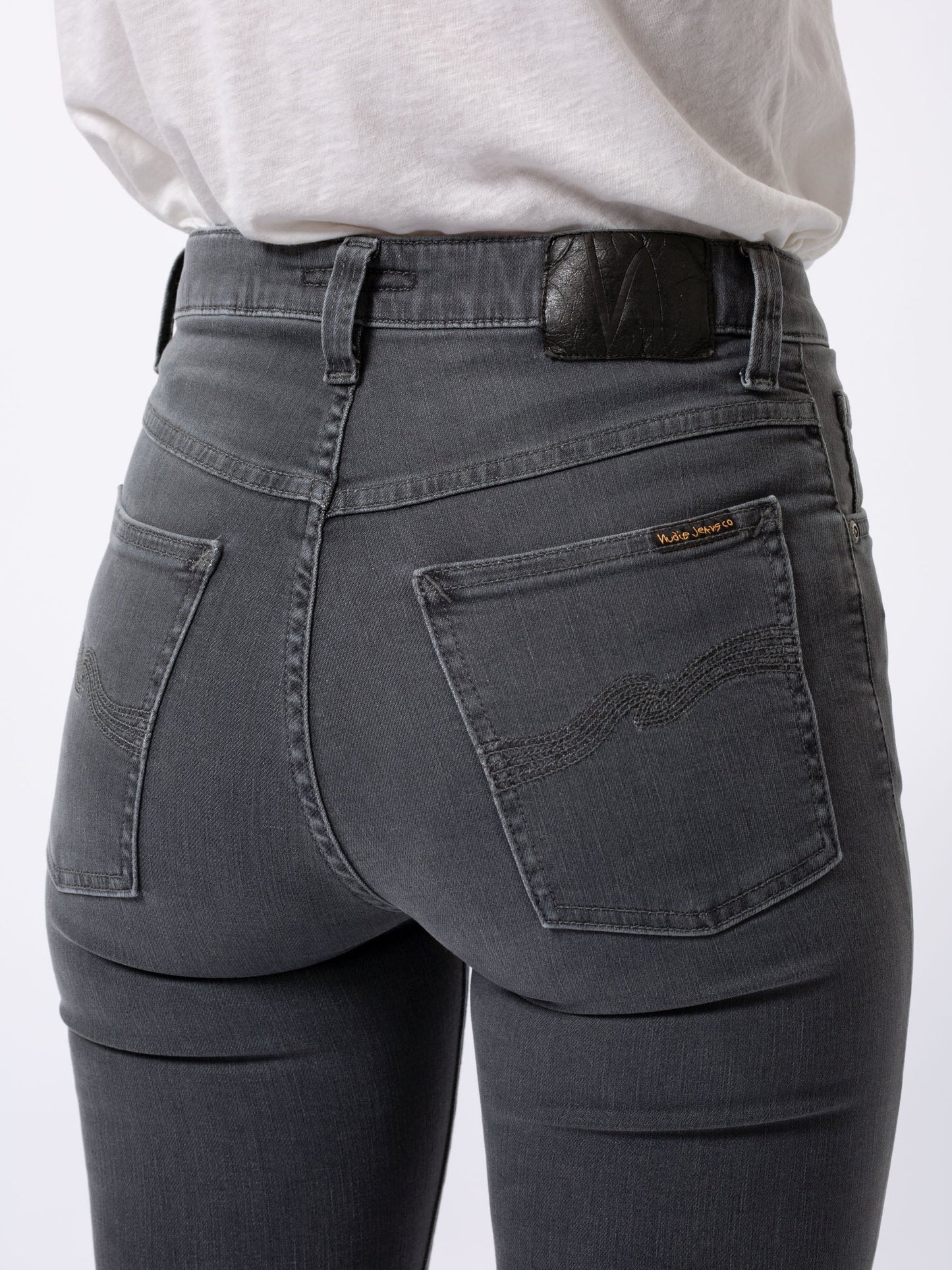 Jean skinny taille haute gris - Hightop Tilde Concrete Grey