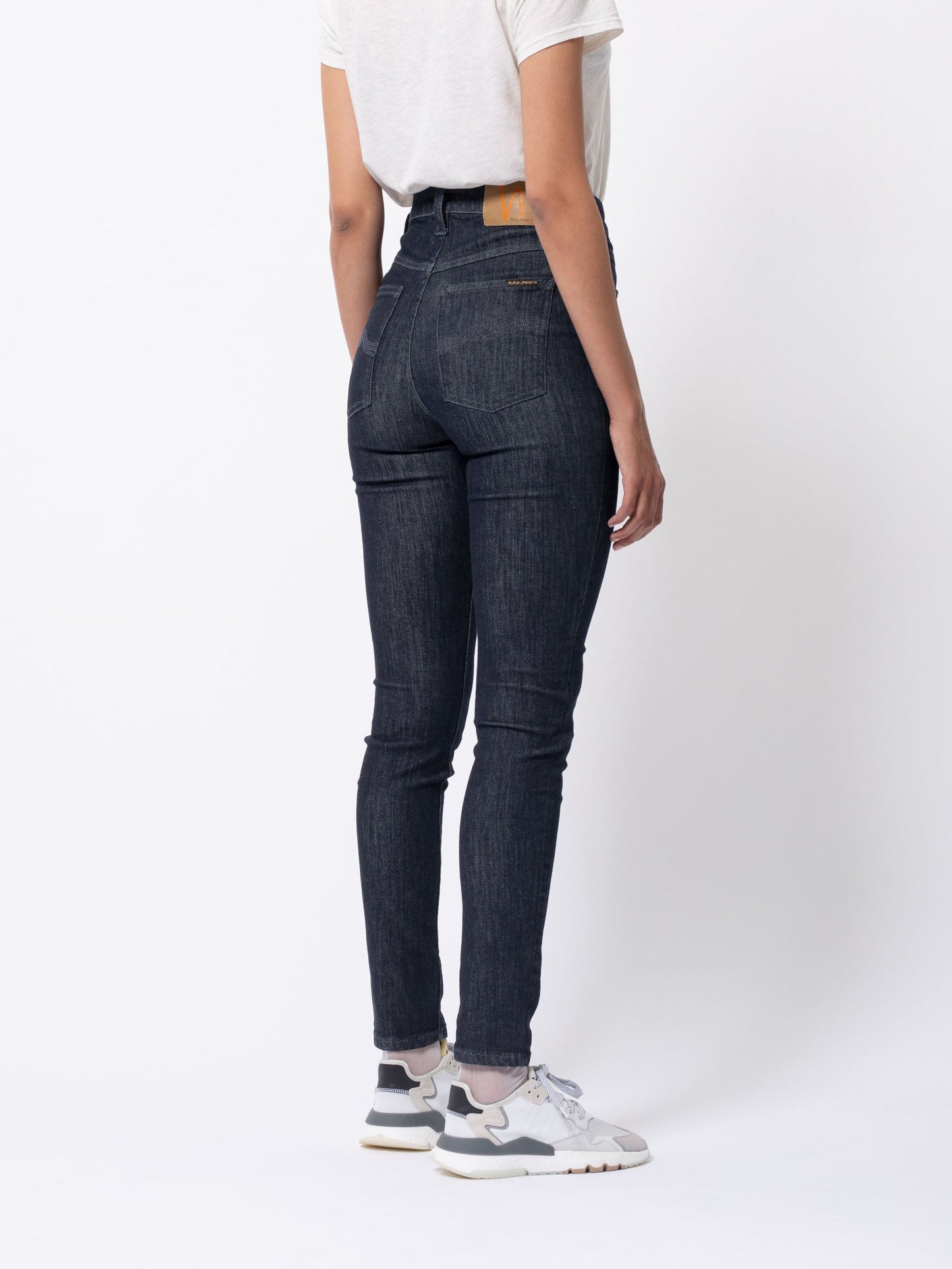Jean skinny taille haute brut en coton bio - hightop tilde dark navy