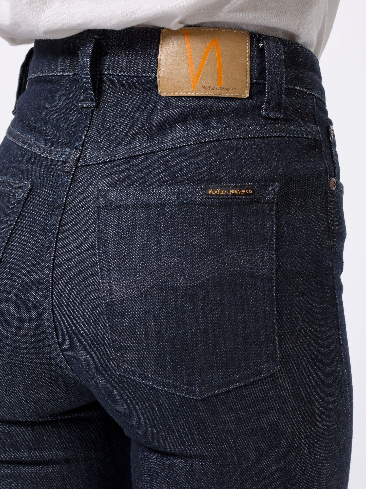 Jean skinny taille haute brut en coton bio - hightop tilde dark navy