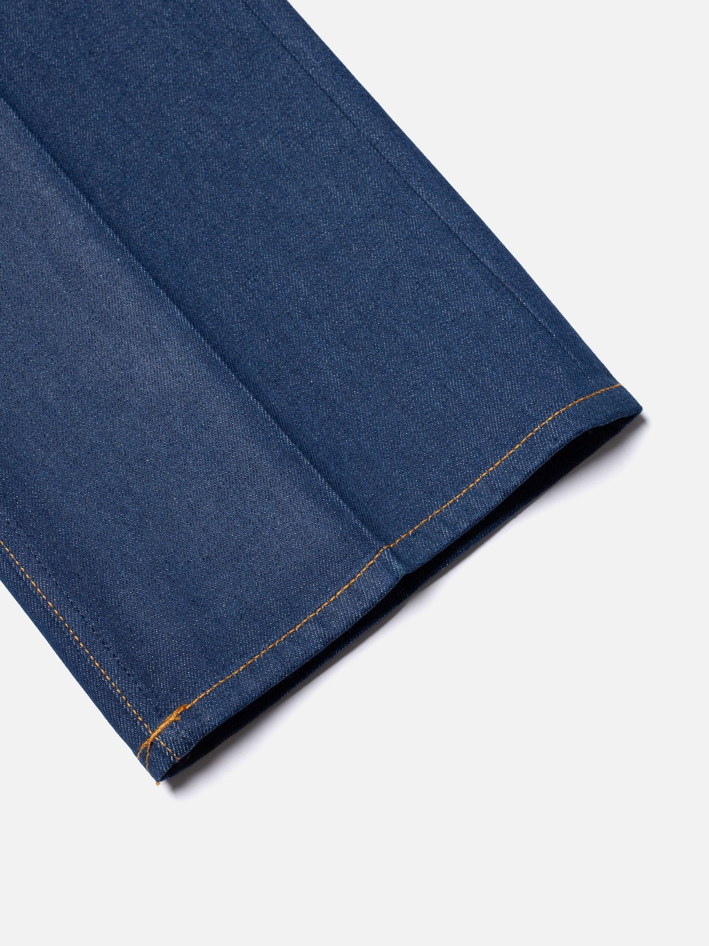 Jean droit brut en coton bio - holly western pants 70's blue denim
