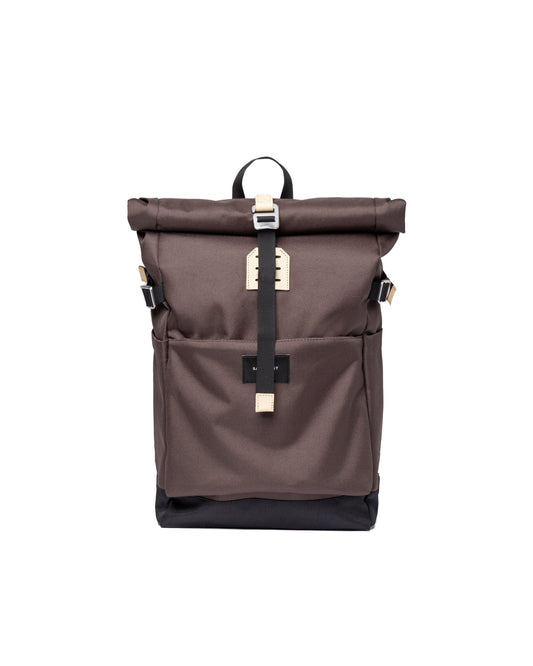 Sac à dos en matière recyclée | marron "ilon brown"