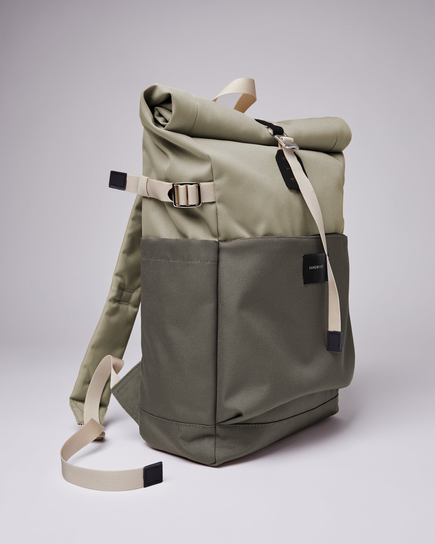 Sac à dos en matière recyclée | Gris et vert "ilon multi dew green/night grey"