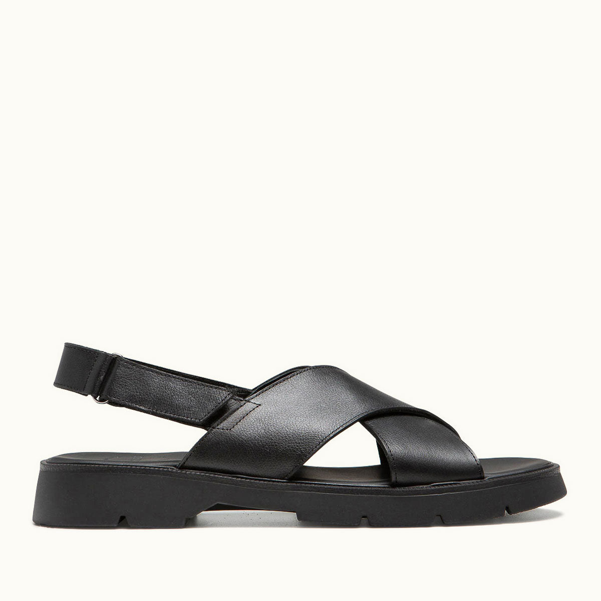 Sandales made in france en cuir certifié | noir "ilot oak noir"