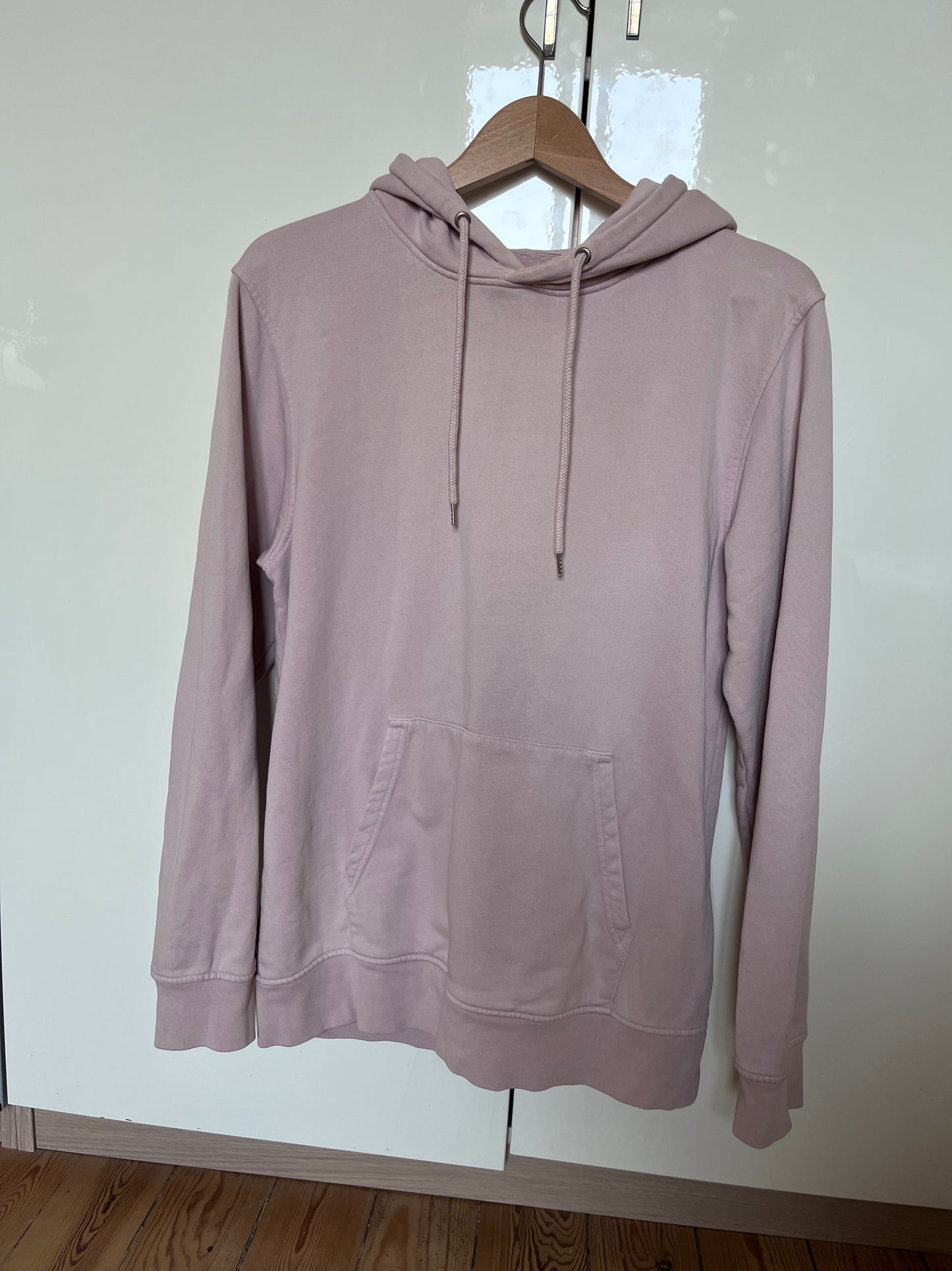Sweat à capuche en coton bio | rose 'Faded pink'