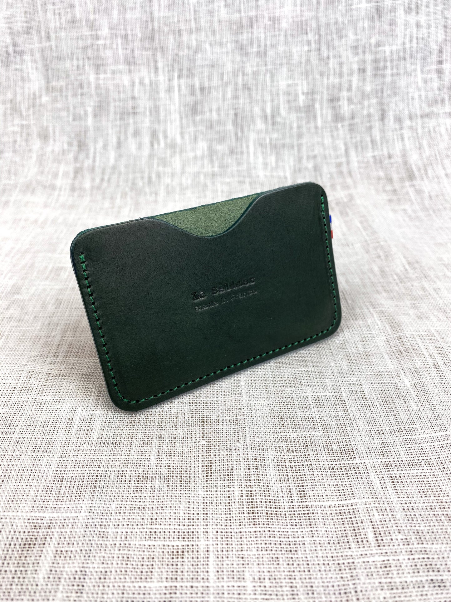 Porte carte vert forêt