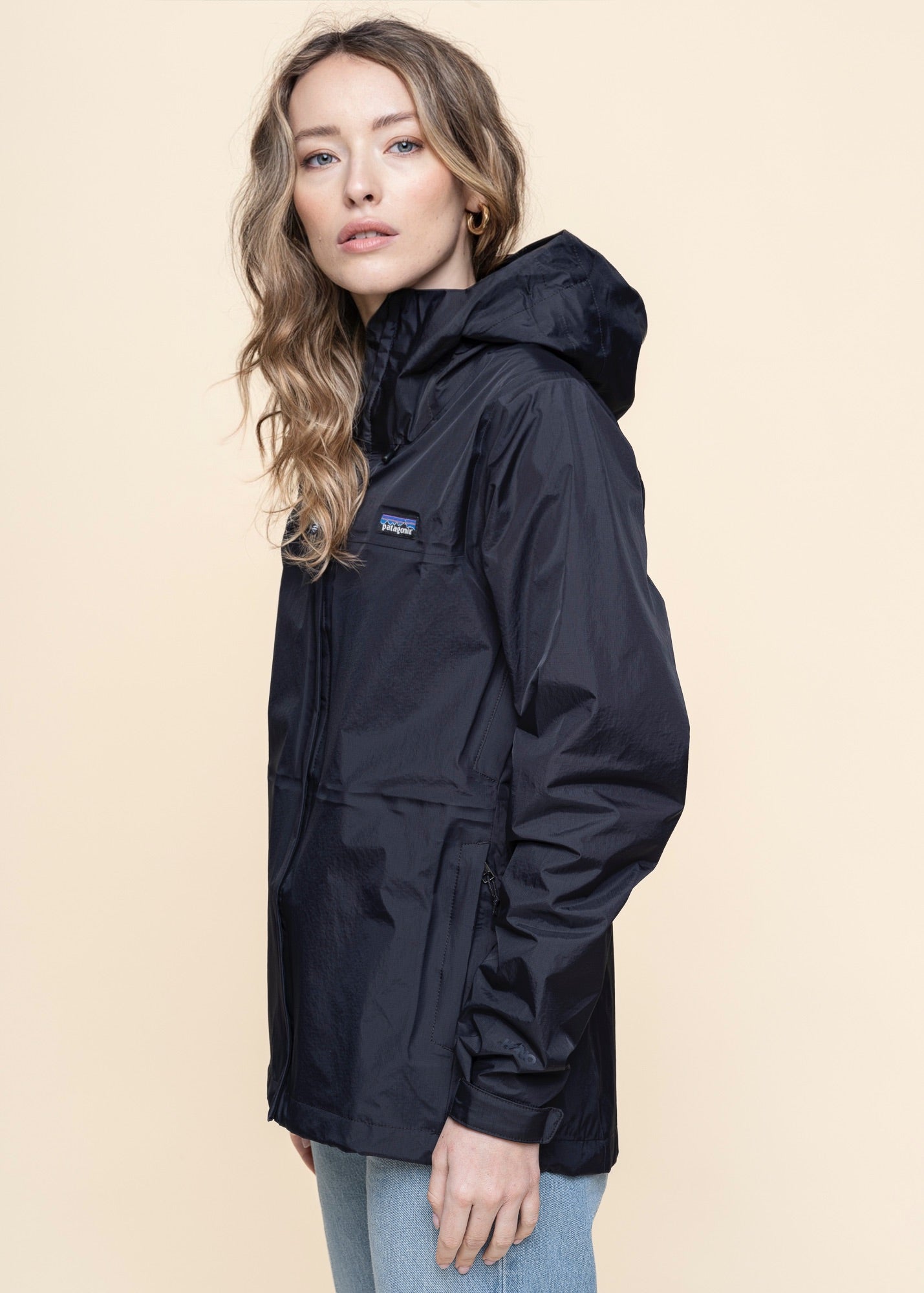 Veste imperméable en nylon recyclé | Noir "torrentshell 3l jkt black"