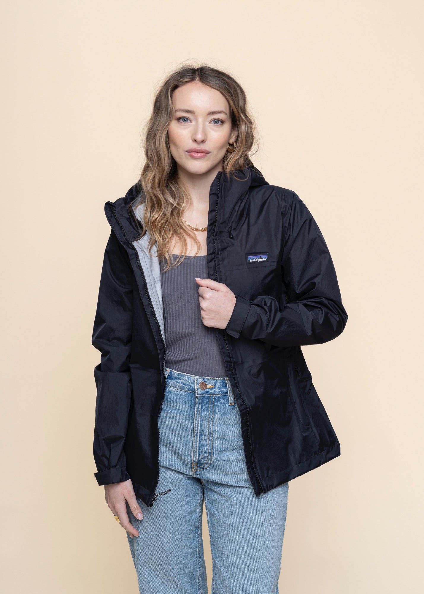 Veste imperméable en nylon recyclé | Noir "torrentshell 3l jkt black"