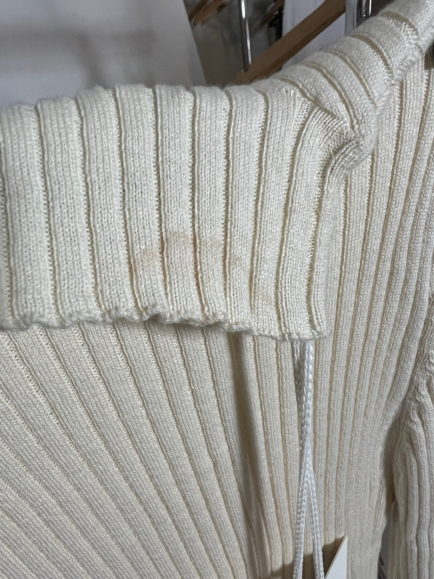 Sous-pull côtelé en coton bio | beige 'alaania oatmilk'