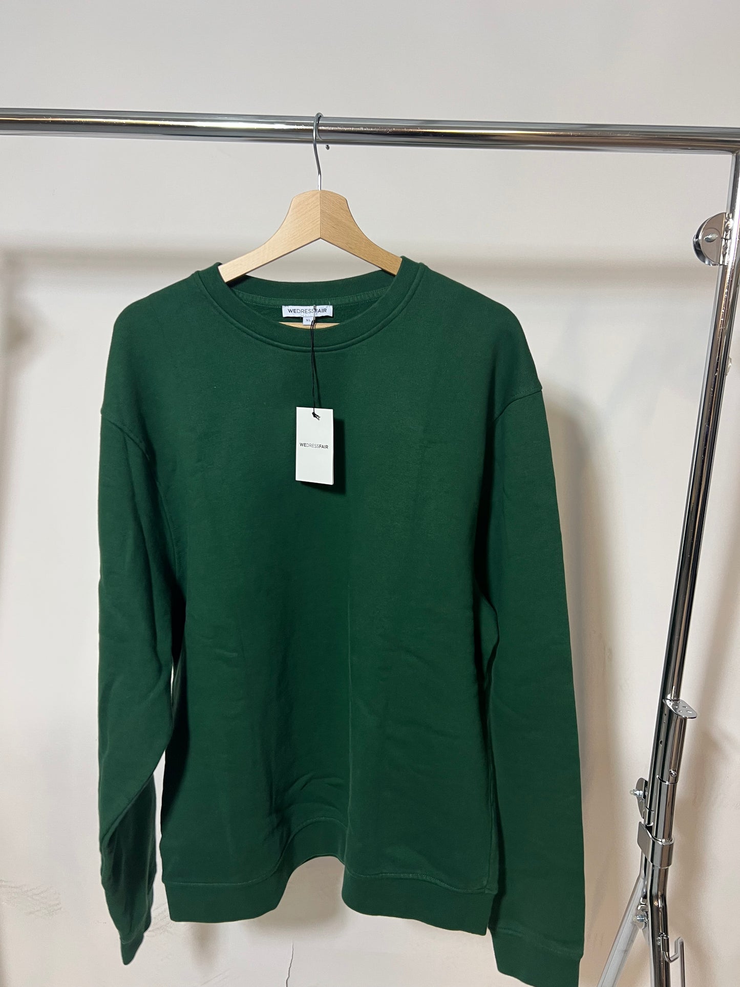 Sweat oversize en coton bio | vert forêt
