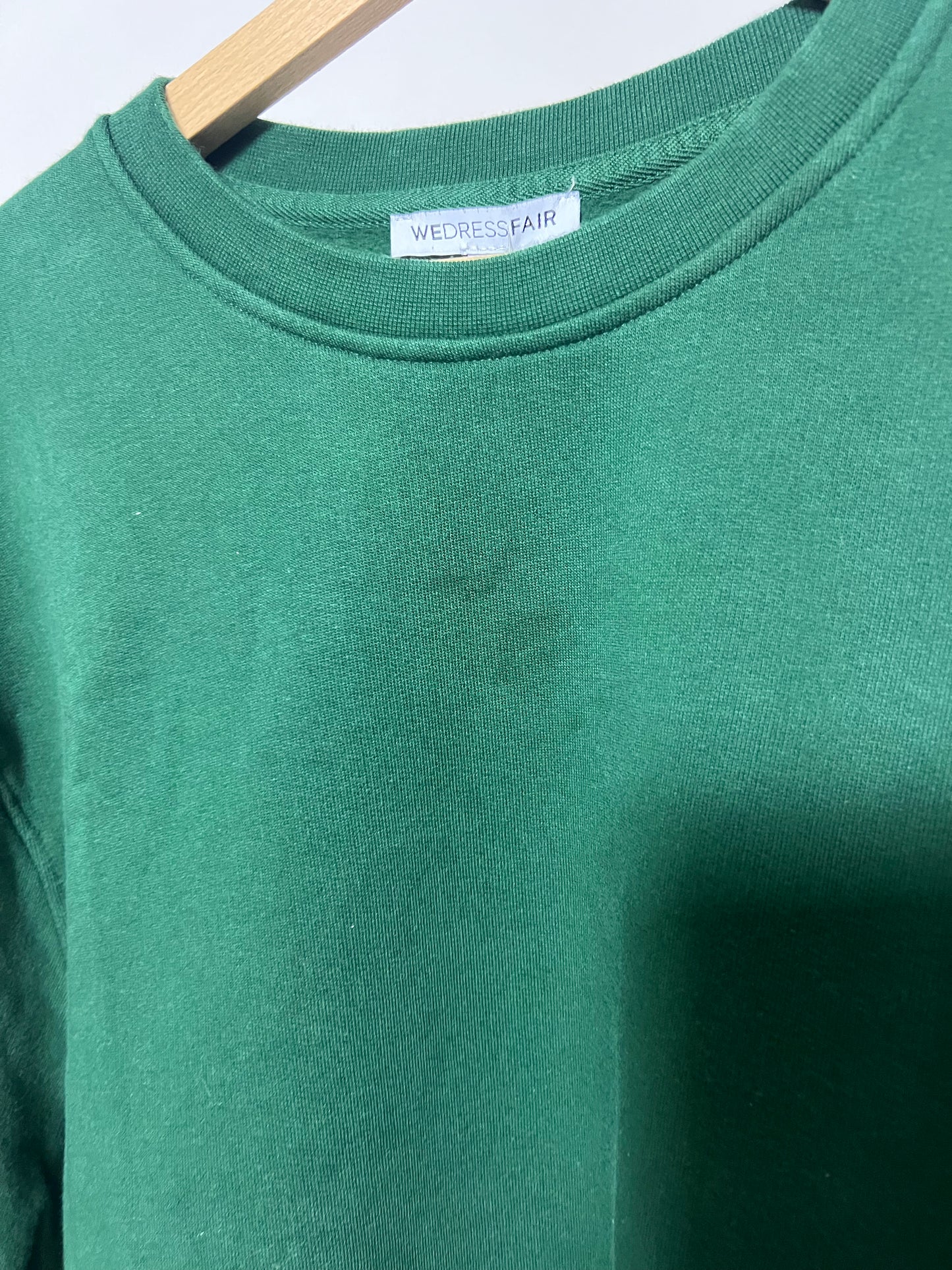 Sweat oversize en coton bio | vert forêt
