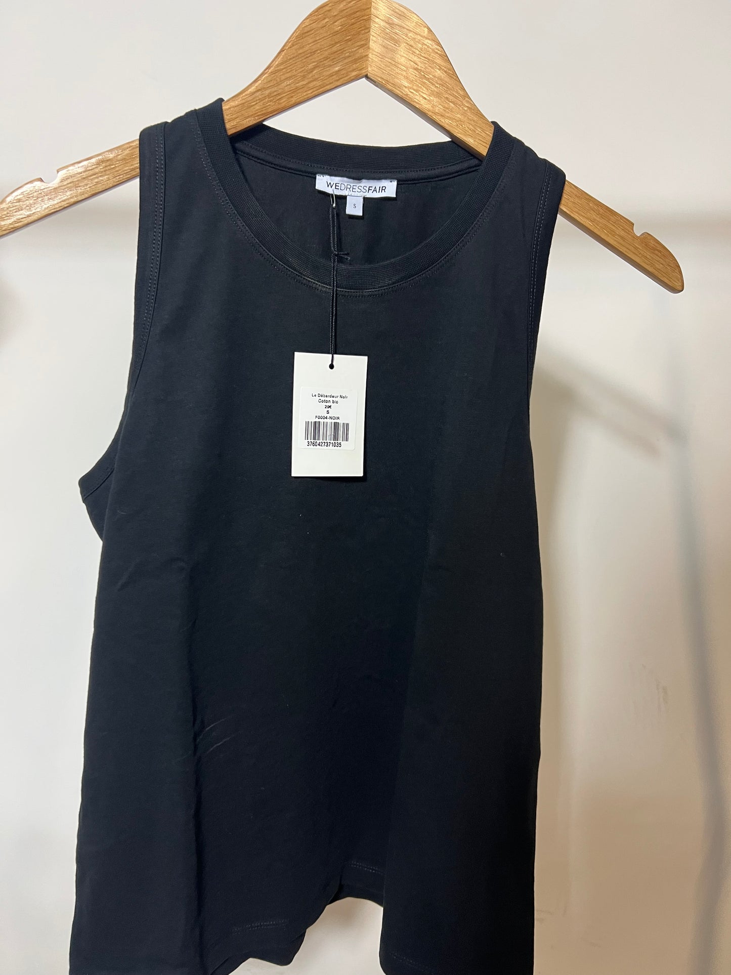 Débardeur en coton bio | noir