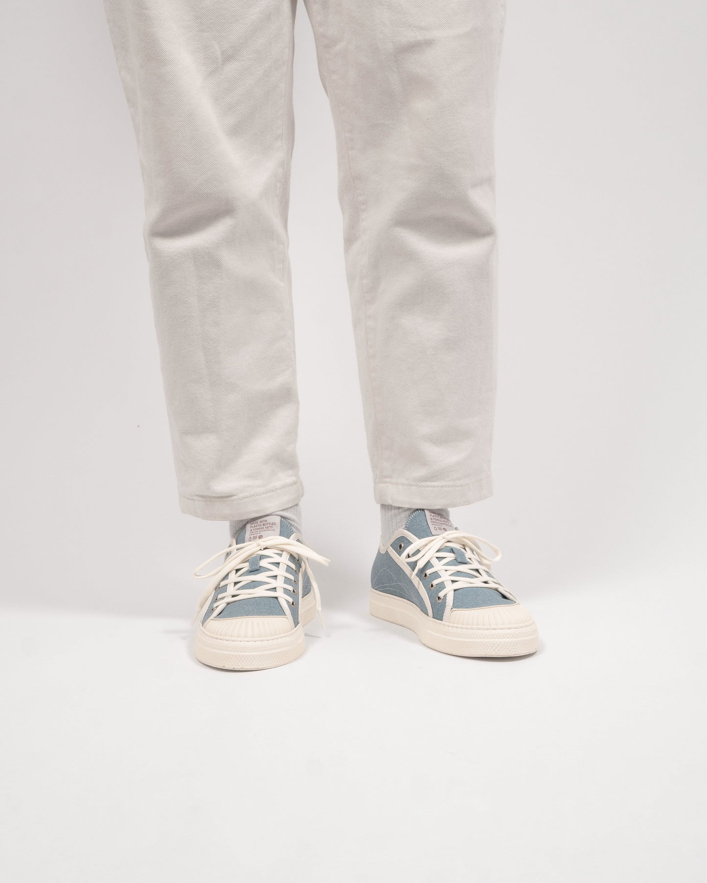 Baskets basses en polyester recyclé | bleu "celsius 70 azul blue"