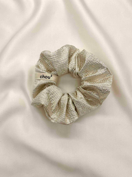 Chouchou en matières upcyclées | Doré "doré irisé"