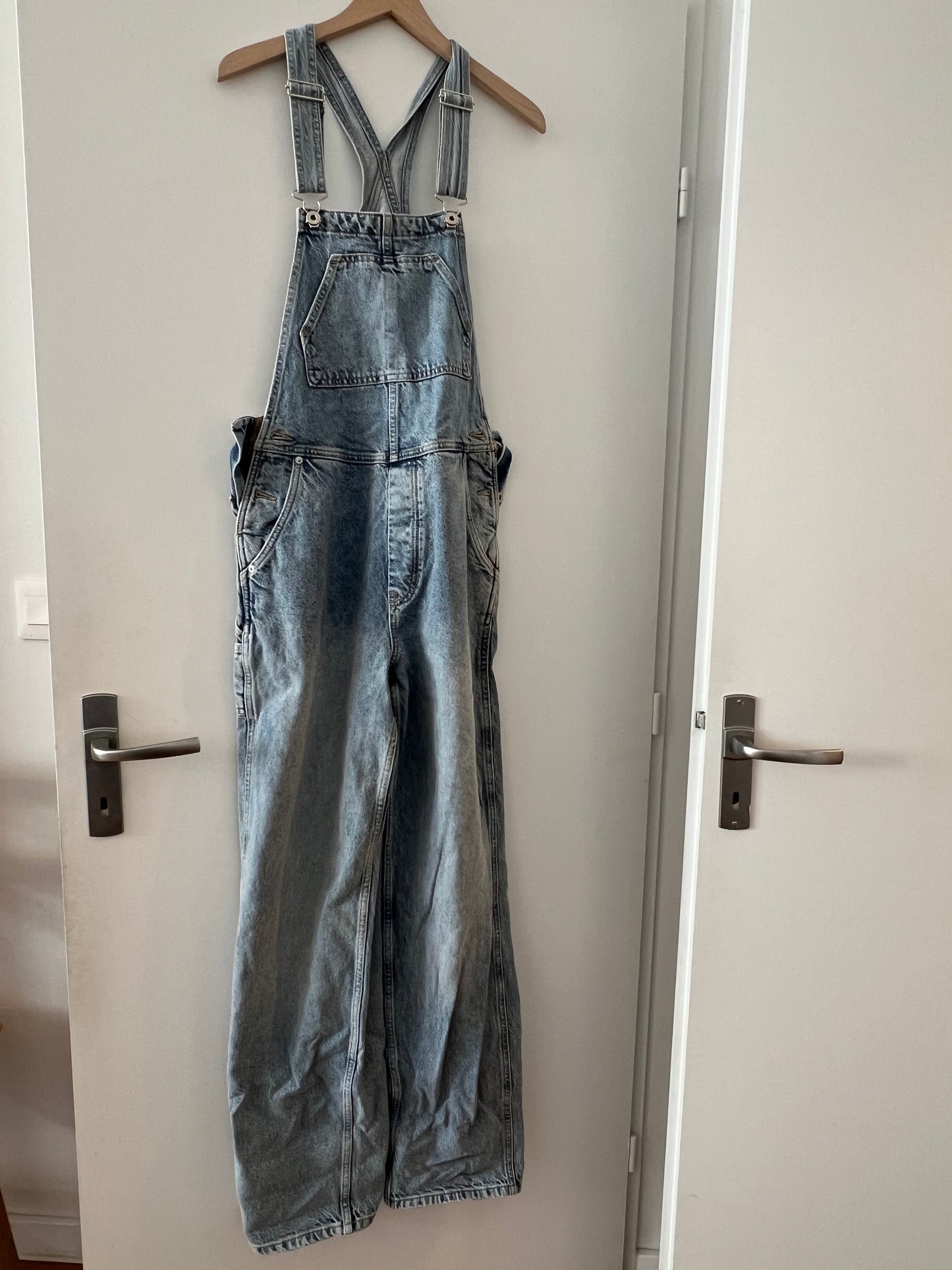 Salopette en coton bio et recyclé | Bleu délavé 'jonna dungaree light denim'