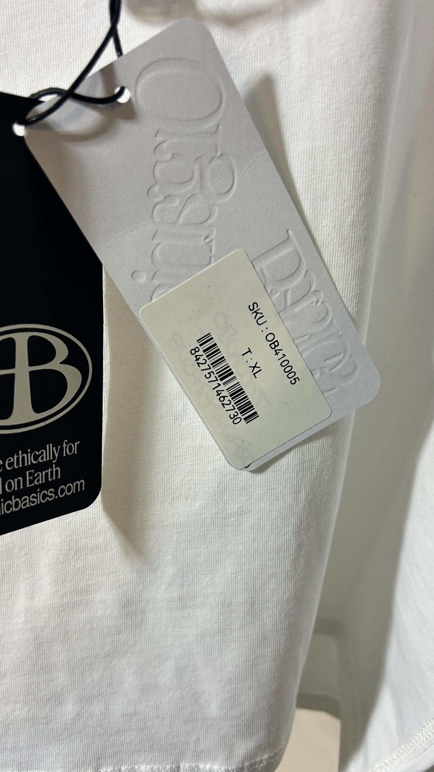 Débardeur en coton bio | blanc 'core singlet white'