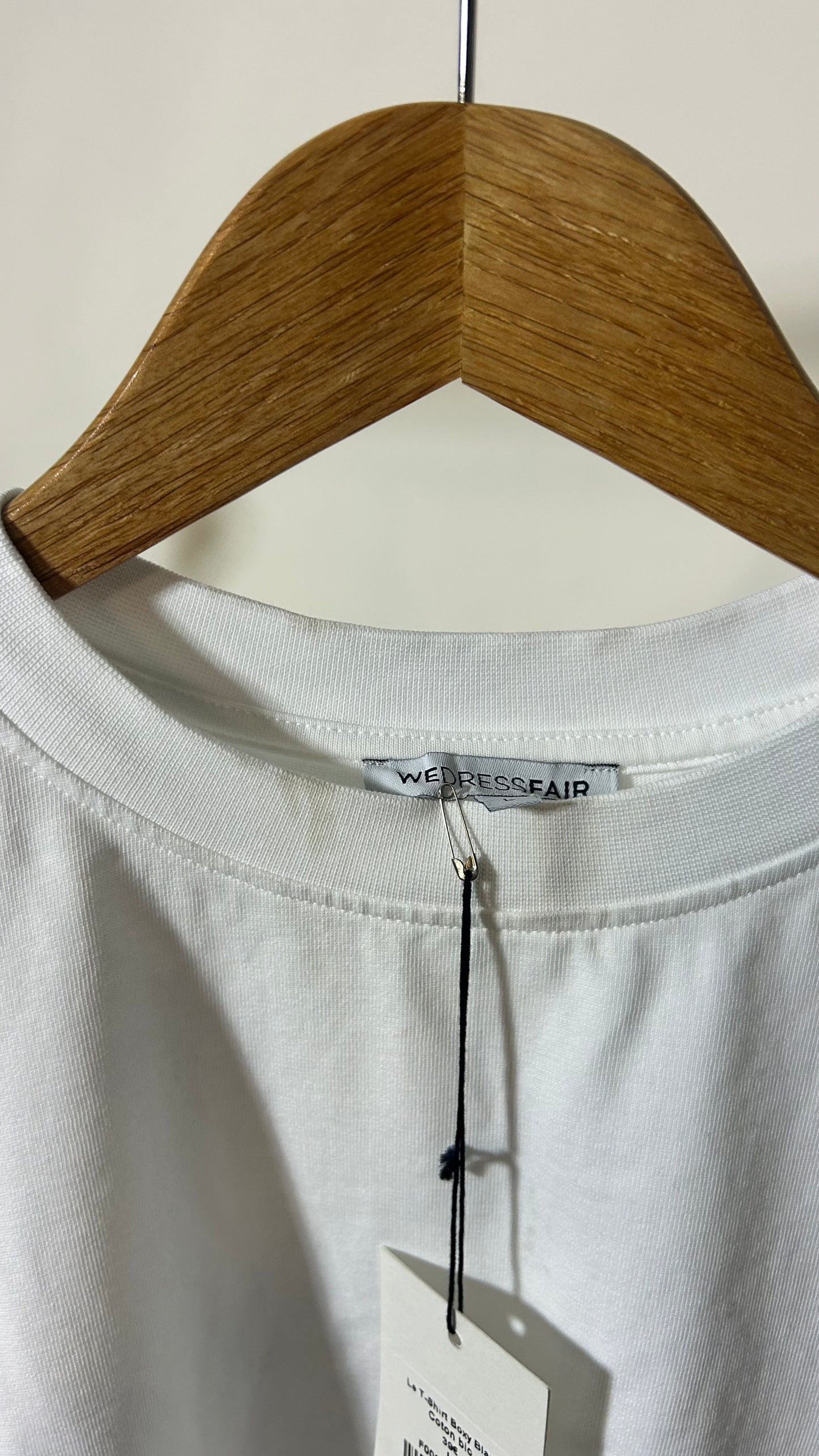 T-shirt boxy en coton bio | blanc