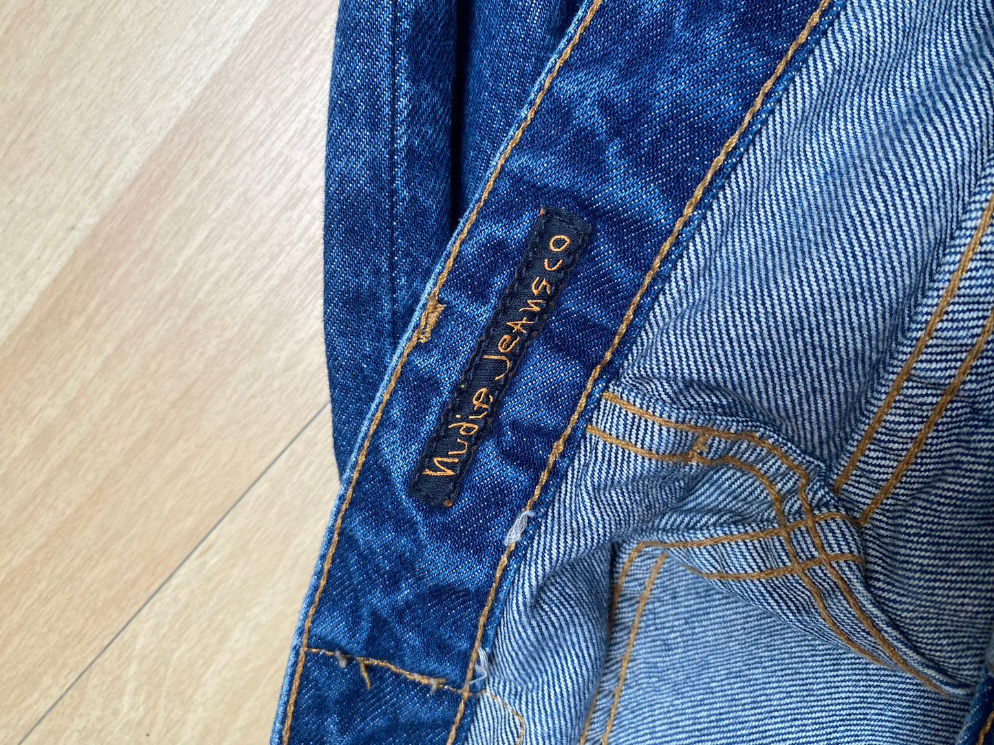 Jean mom en coton bio | bleu 'breezy britt morning soul'