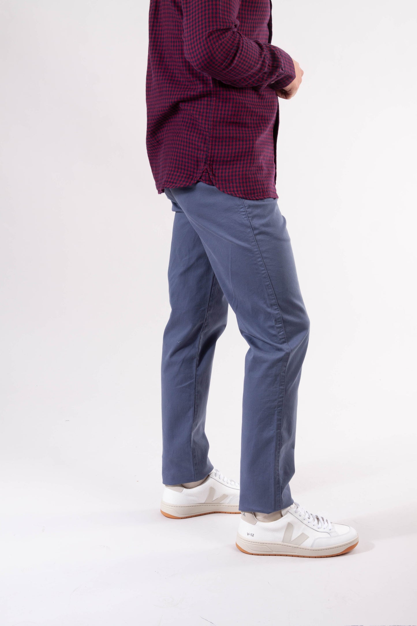 Chino slim indigo en coton bio - joe