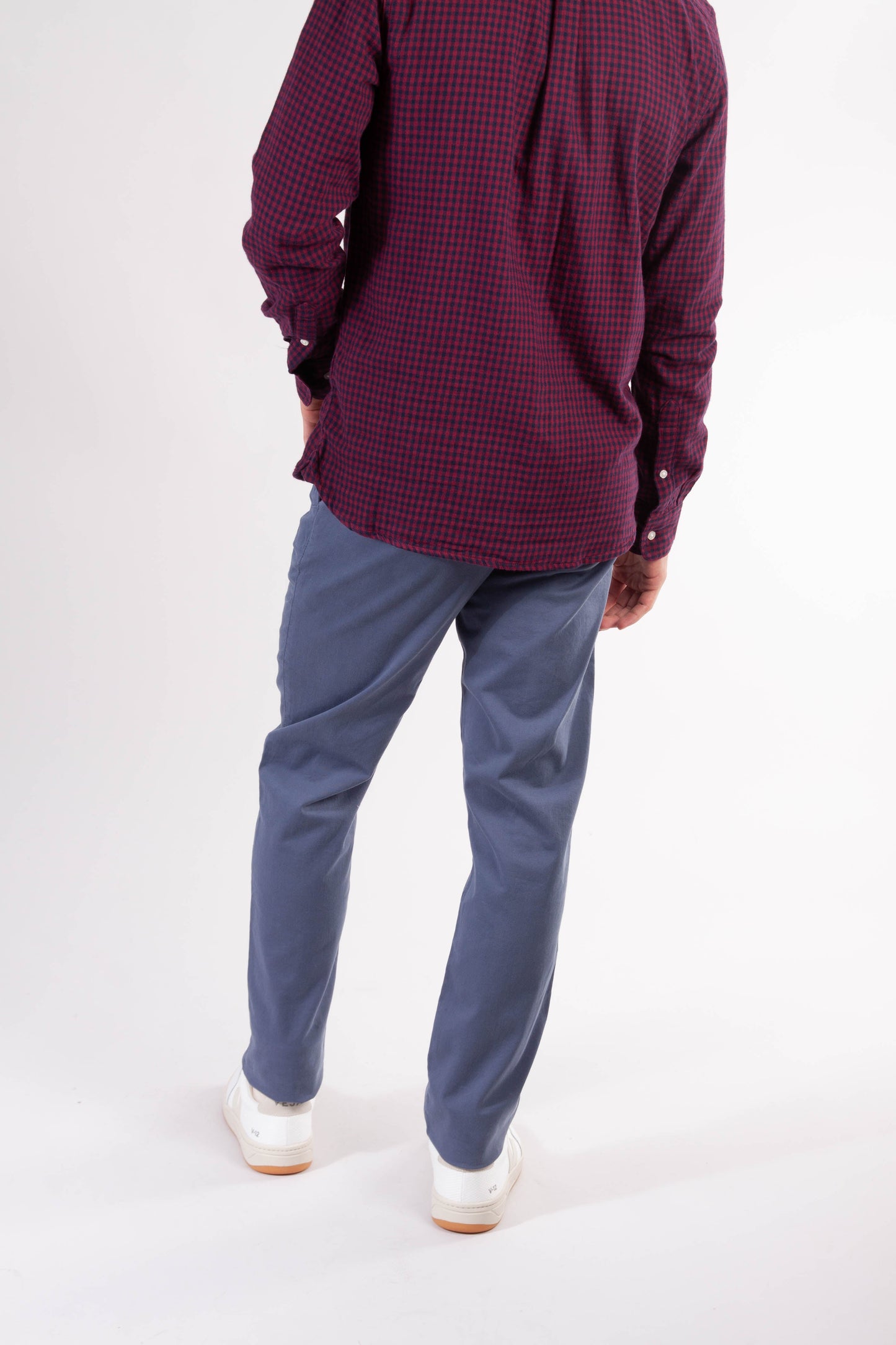 Chino slim indigo en coton bio - joe