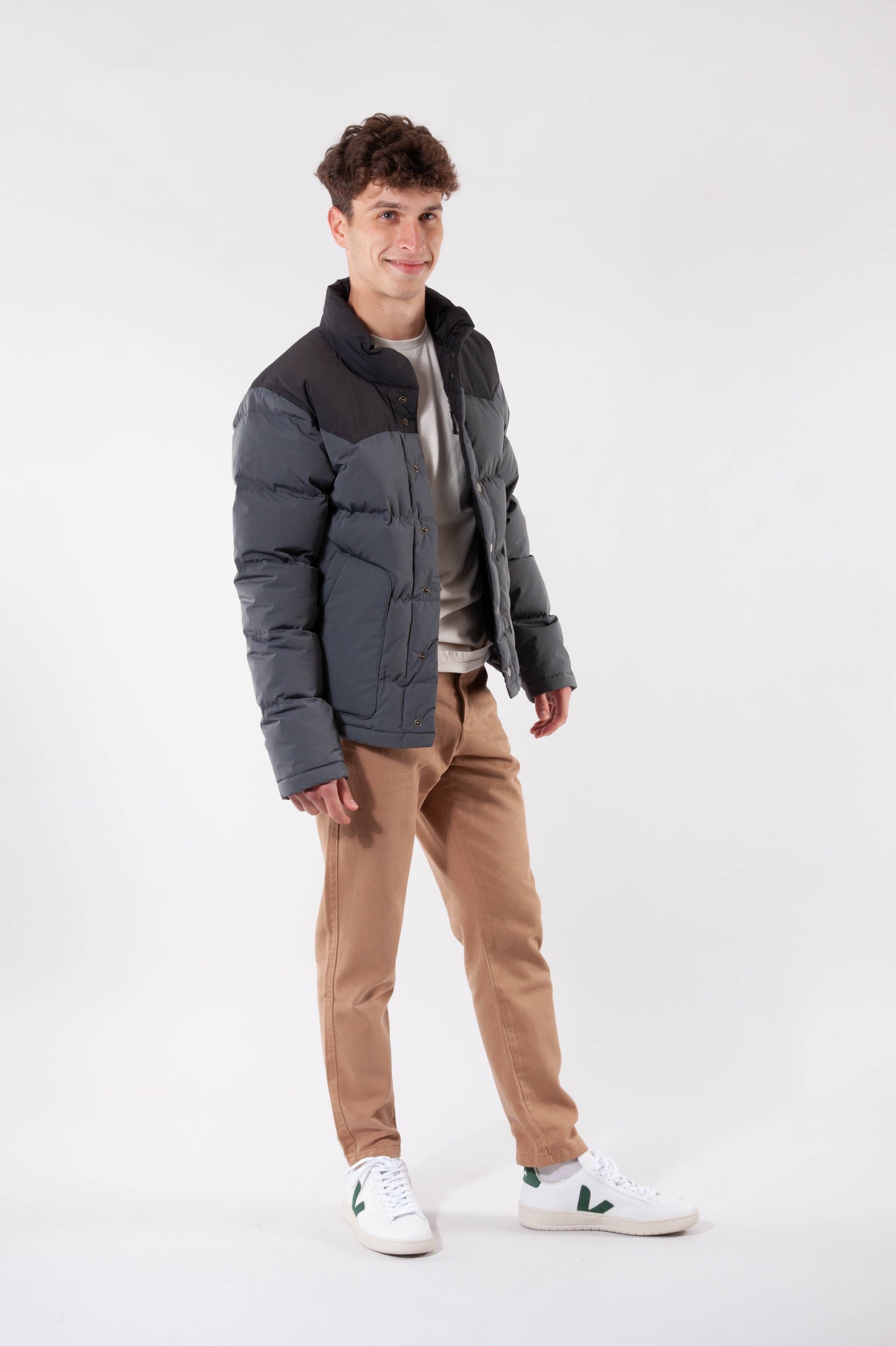 Doudoune gris foncé recyclé - bivy down