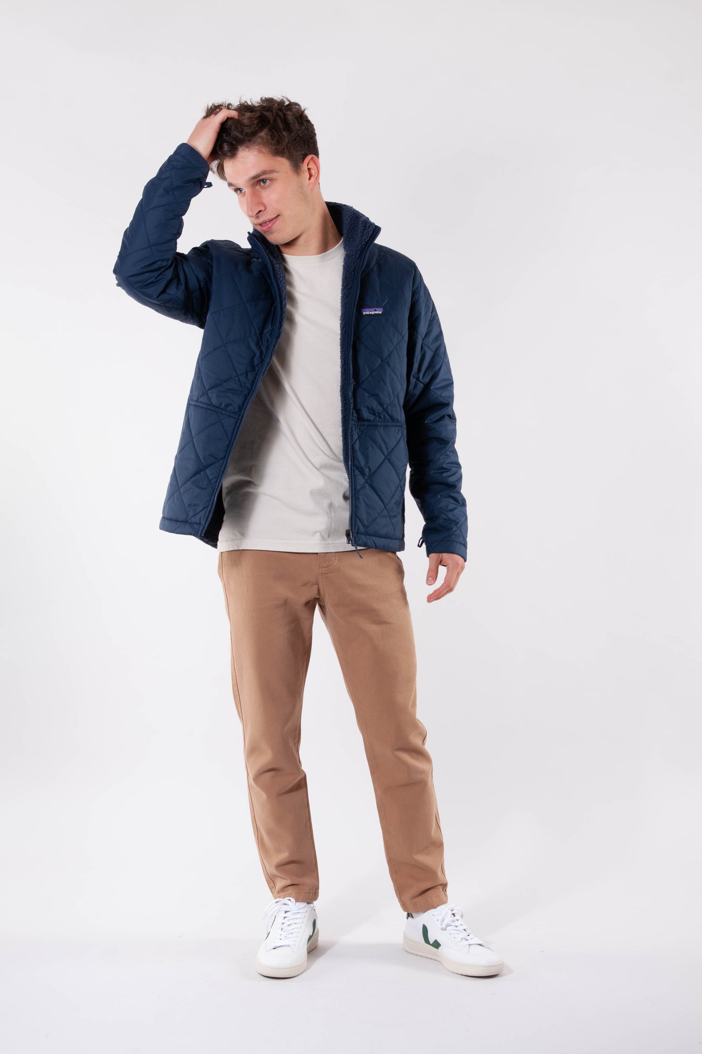 Parka avec doudoune amovible marine recyclés - lone mountain