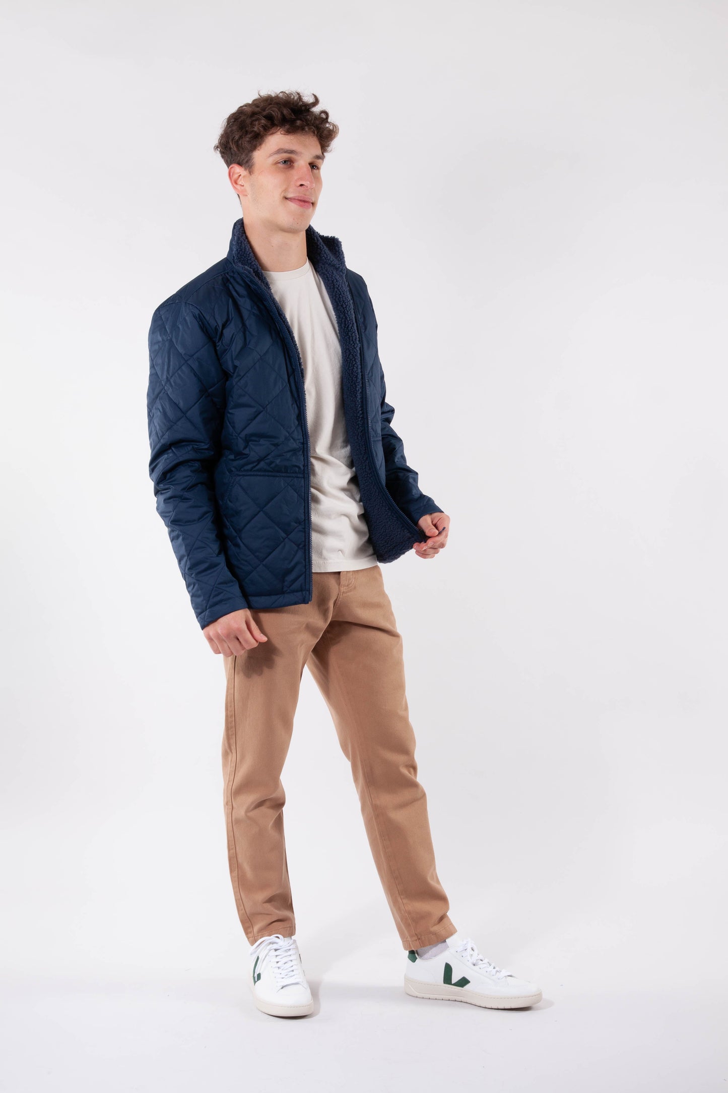 Parka avec doudoune amovible marine recyclés - lone mountain