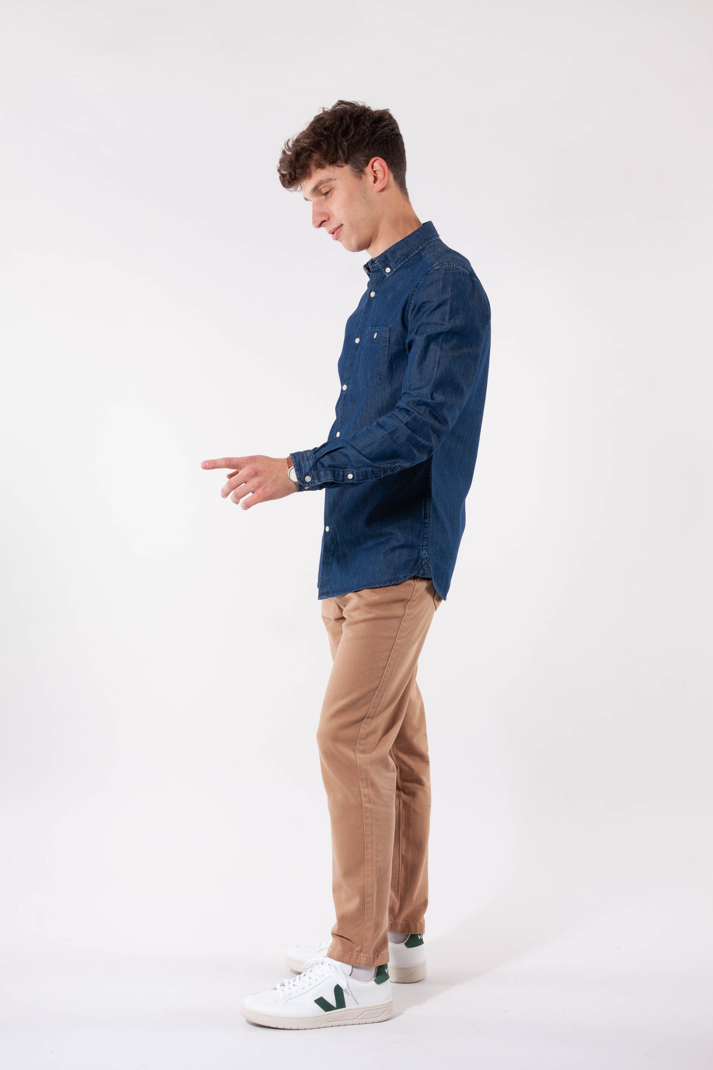 Chemise vintage en coton bio - larch