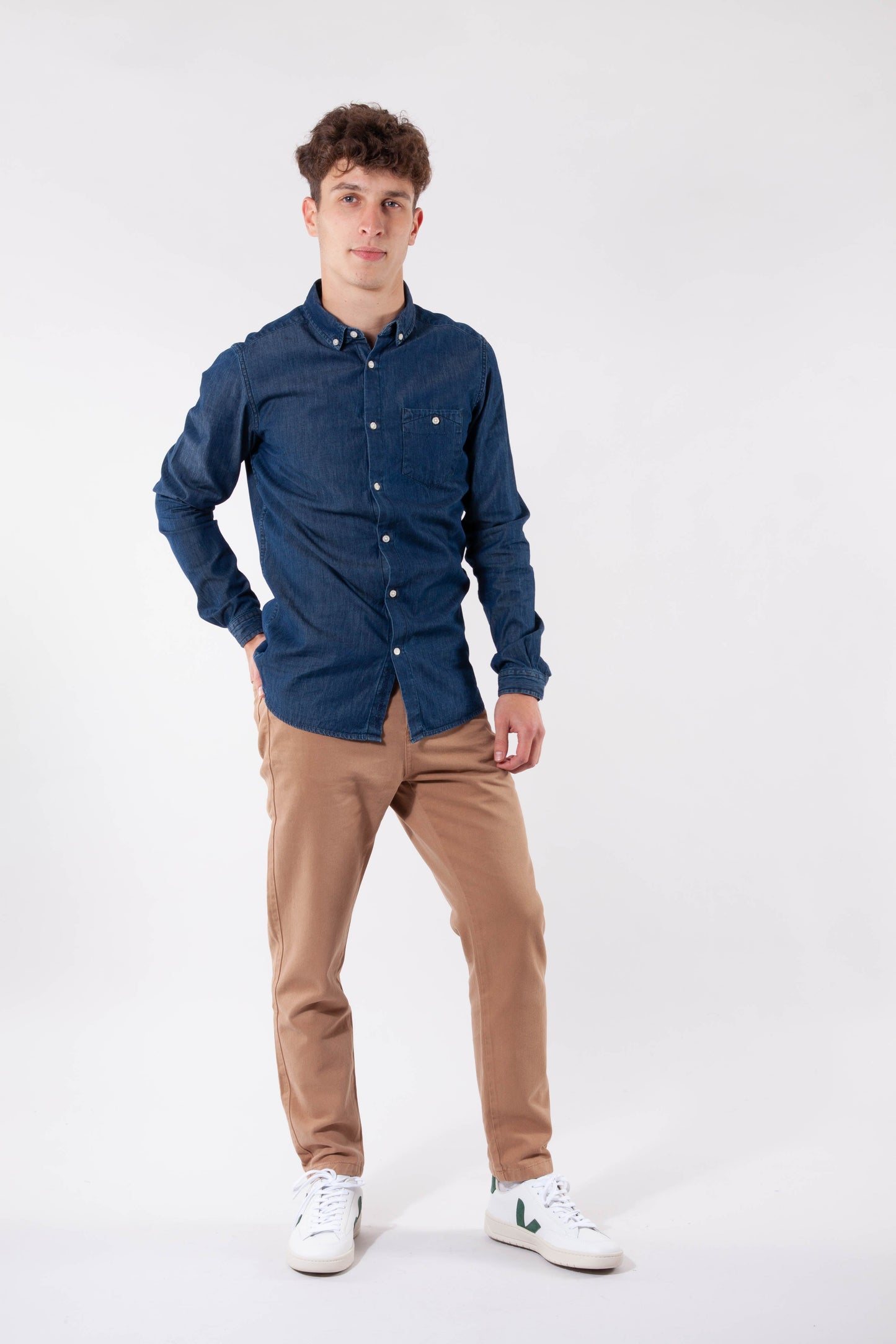 Chemise vintage en coton bio - larch