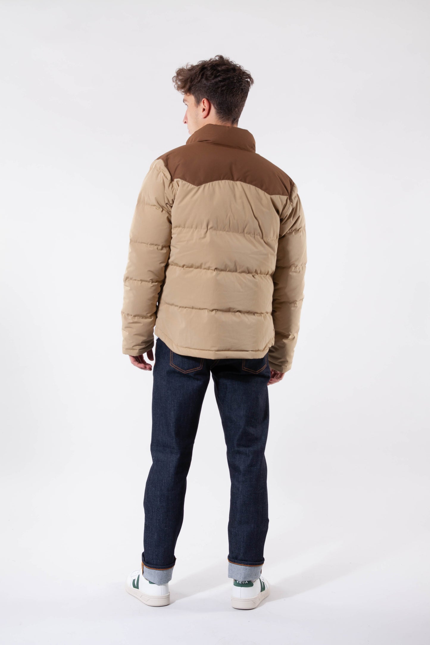 Doudoune beige et marron recyclée - bivy down