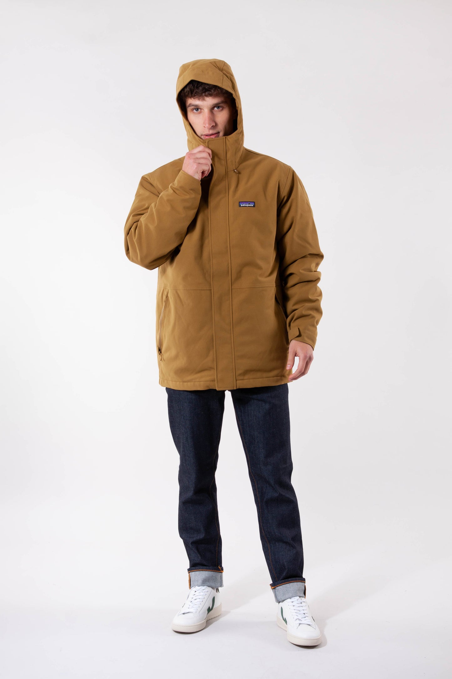 Parka avec doudoune amovible marron recyclés - lone mountain