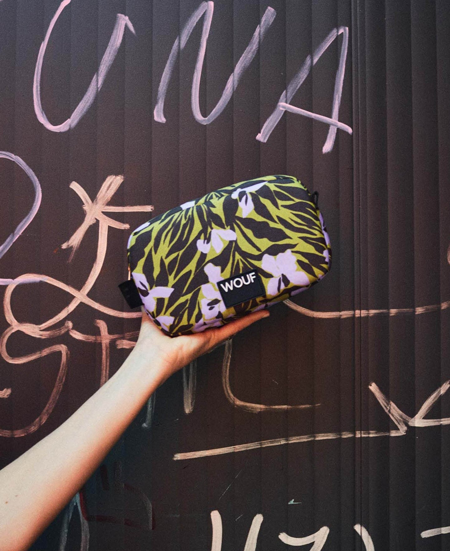 Trousse de toilette à motifs en recyclé | "adri toiletry bag"