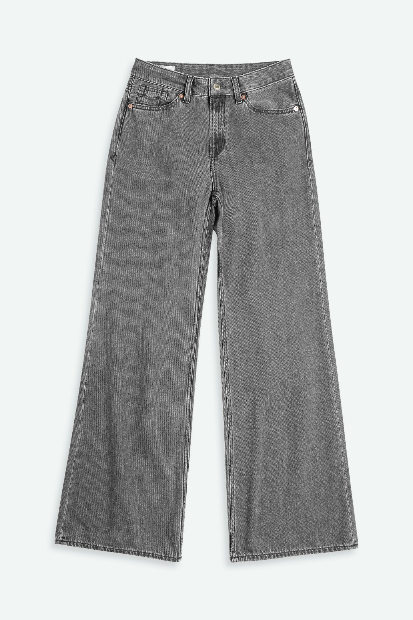 Jean évasé en coton bio | gris "jane - north bungee cord wd"