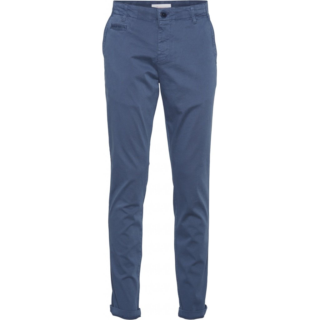 Chino slim indigo en coton bio - joe