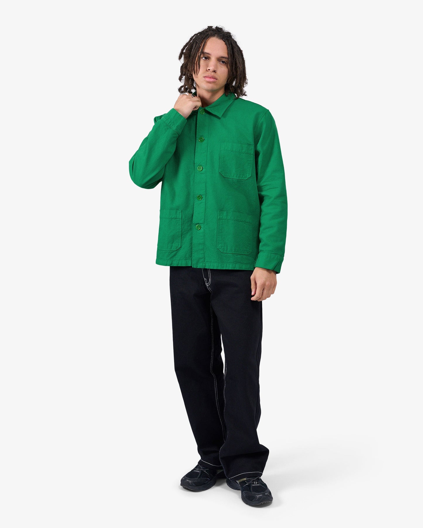 Veste en coton biologique | vert "organic workwear jacket - kelly green"