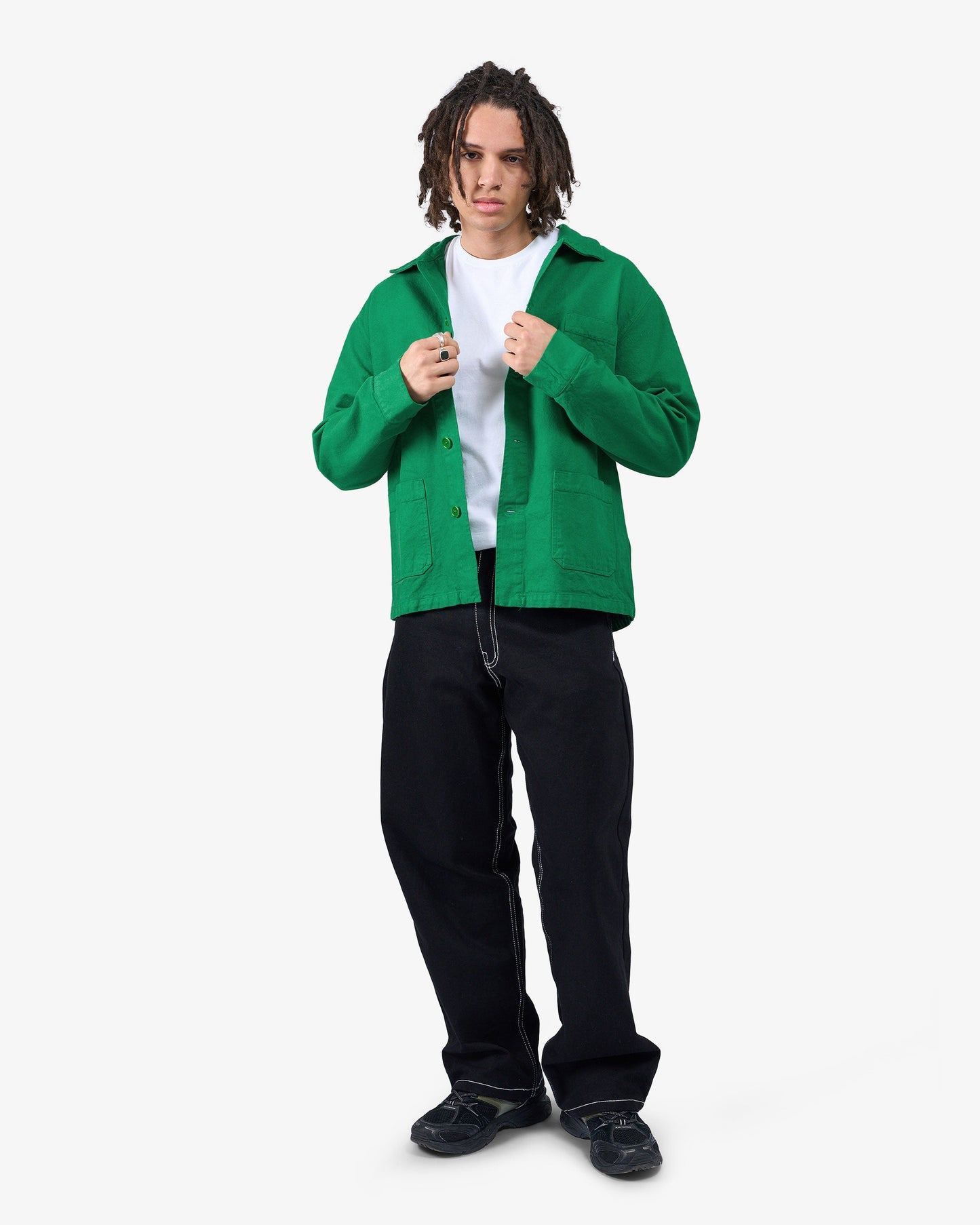 Veste en coton biologique | vert "organic workwear jacket - kelly green"