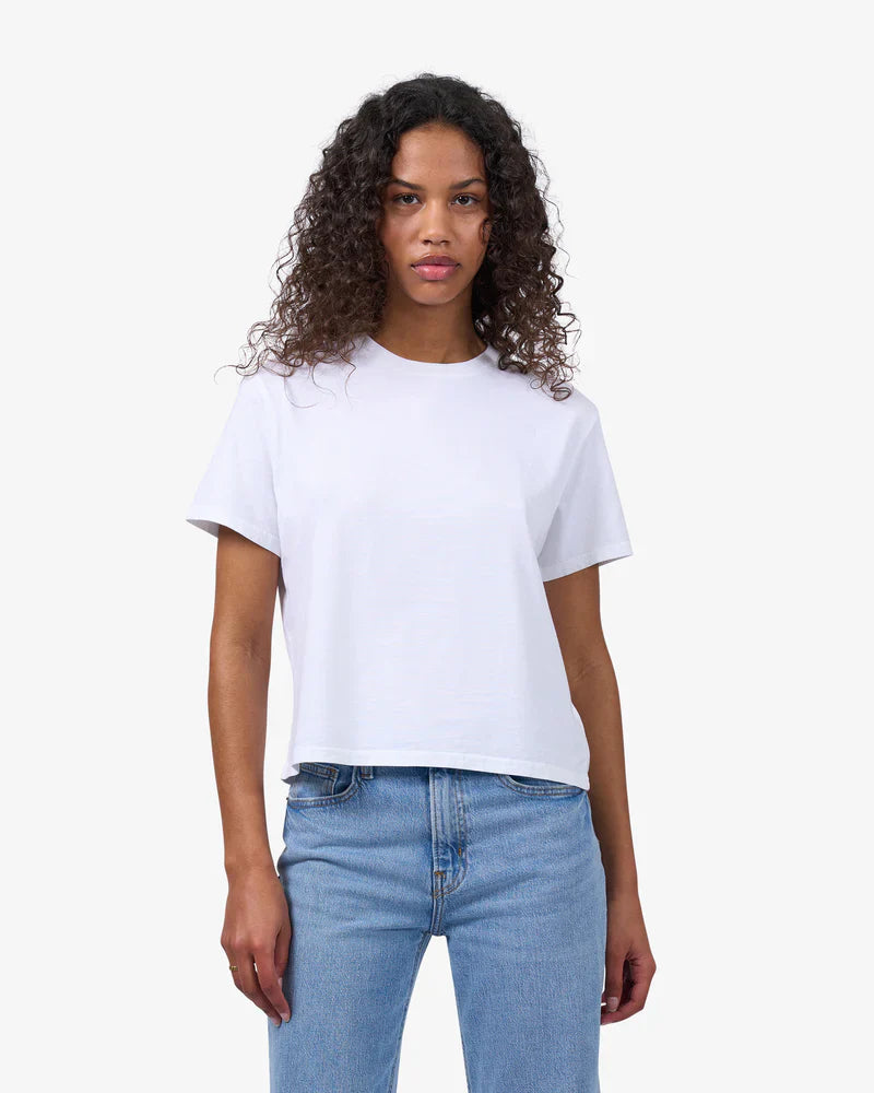 T-shirt en coton bio | blanc "optical white"